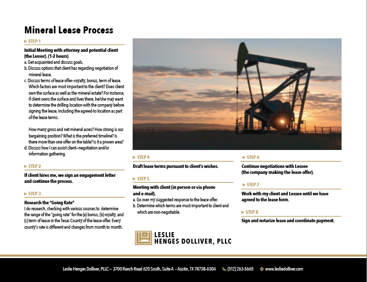 Mineral Lease Process